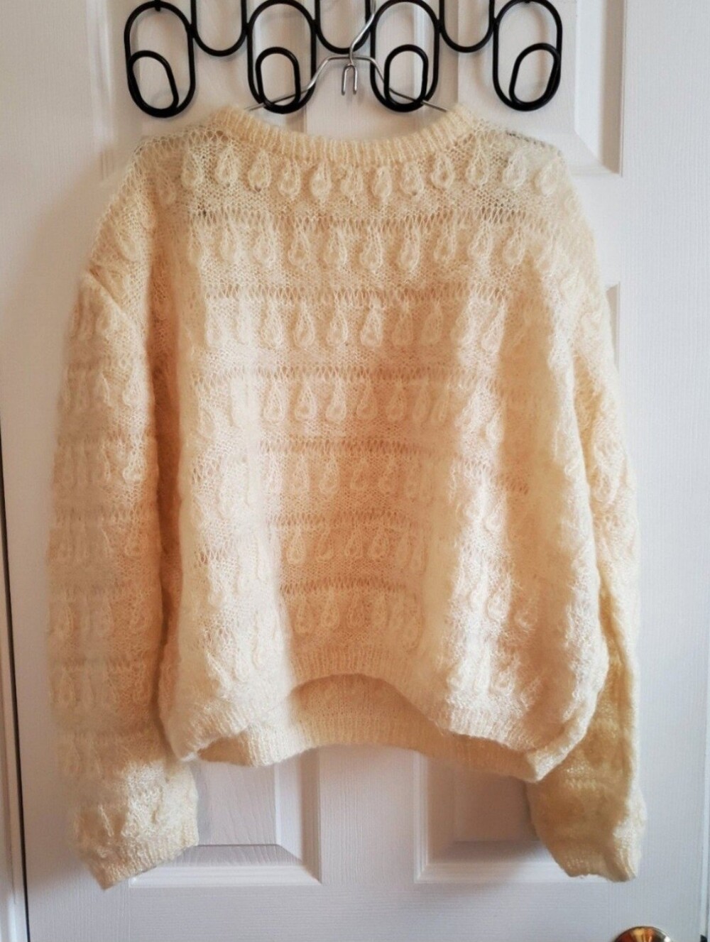 Mohair Wool Crew Neck Sweater